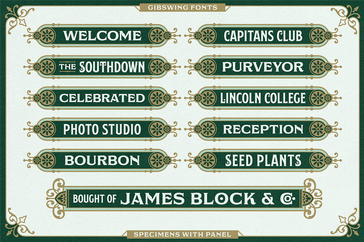 NS Gibswing Fonts + Extras, a Font by Novisouldado (Photo 6 of 11)