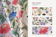 Chinoiserie Floral Pattern & Prints, a Pattern Graphic by likorbut (Thumbnail 7 of 13)