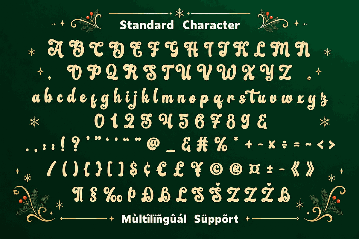 Christmas Font - Christmas Kindness, a Handwritten Font by Mozatype (Photo 9 of 11)