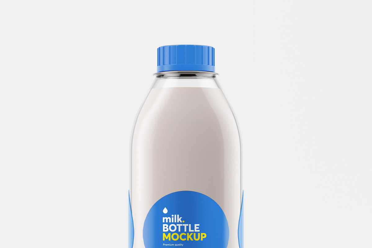 Realistic Milk Bottle Mock-up, a Print Template by Propex (Photo 7 of 9)
