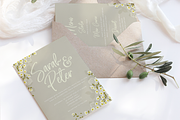 Grey Daisies Wedding Invite Suite, an Invitation Template by R Whitehurst Design (Thumbnail 2 of 10)