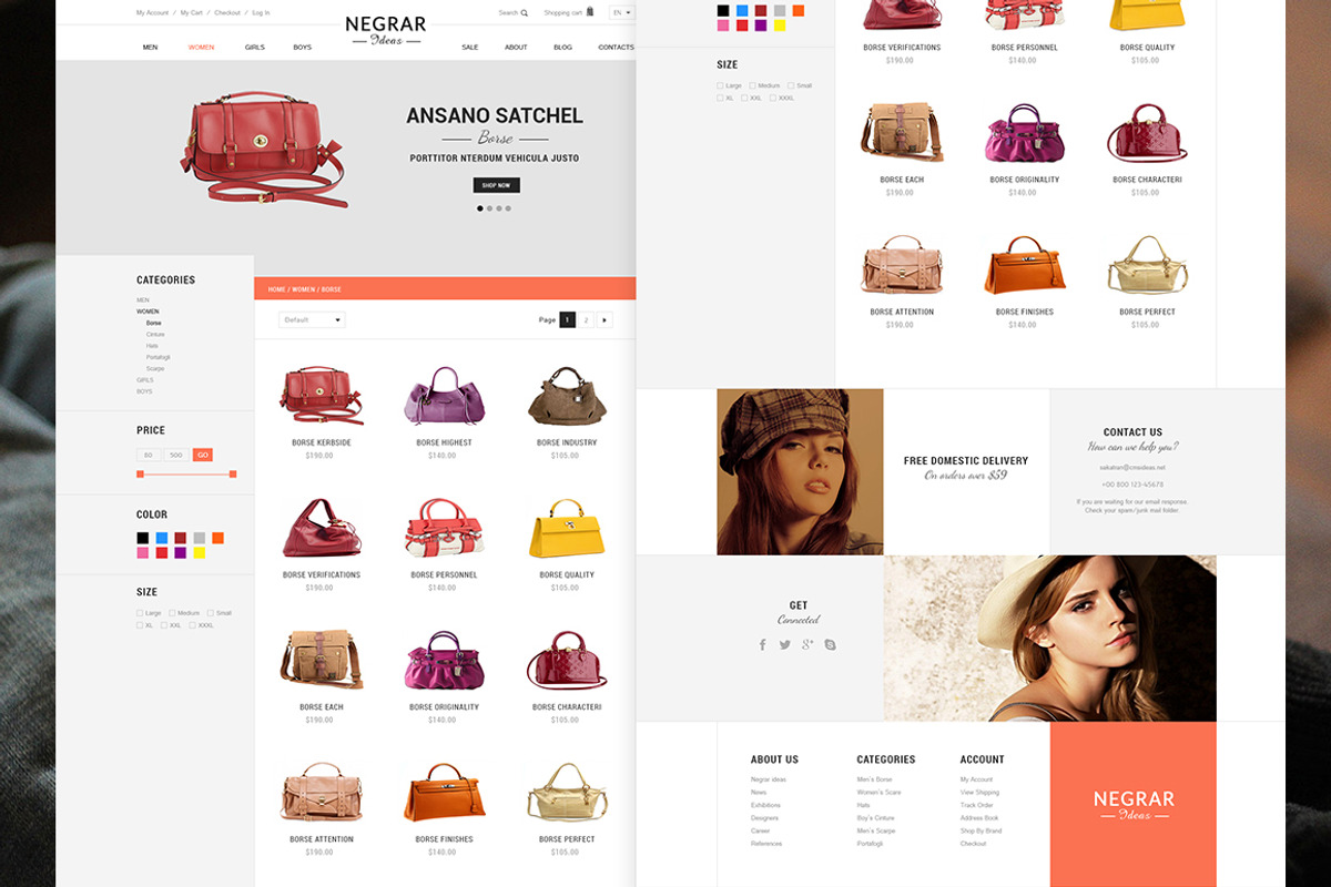 Magento Fashion Theme - Get big sale, a Websites & App Template by Cmsideas (Photo 4 of 5)