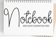 Notebook | Script Font, a Handwritten Font by Scratchones (Thumbnail 1 of 8)