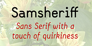 Samsheriff, a Sans Serif Font by Ingrimayne Type (Thumbnail 1 of 7)
