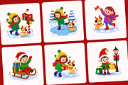 60 Christmas Flat Illustrations, a Decorative Illustration by Brickclay (Thumbnail 8 of 11)