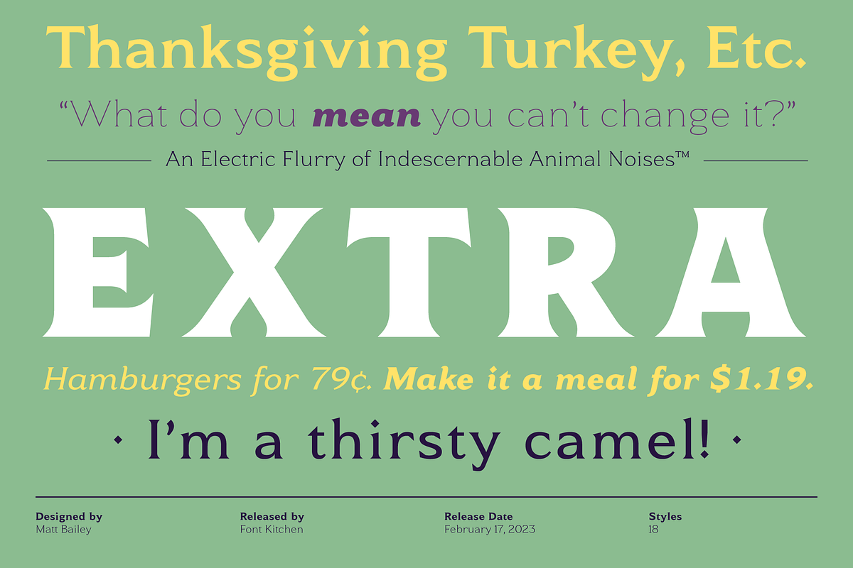 Toffee - Flared Serif Font Family, a Serif Font by Font Kitchen (Photo 9 of 12)