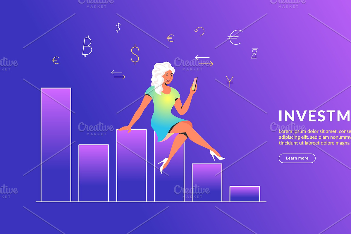 Investments & Analytics graphs, a Finance Illustration by Julia Tim (Photo 4 of 5)