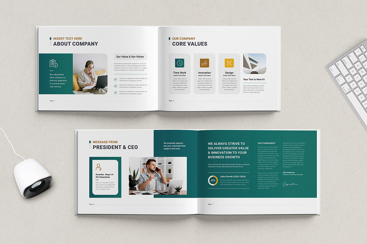 Company Brochure Template, a Brochure Template by Creativity-Design (Photo 2 of 8)