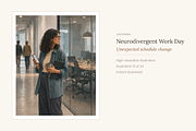 Neurodivergent at Work, Set of 24, a Person Illustration by LanternkinStudio (Thumbnail 11 of 13)