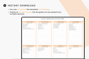 Wedding Planner Bundle Spreadsheet