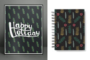 Hand Drawn Spruce Branches & Pattern, a Background Graphic by IRSYART (Thumbnail 6 of 9)