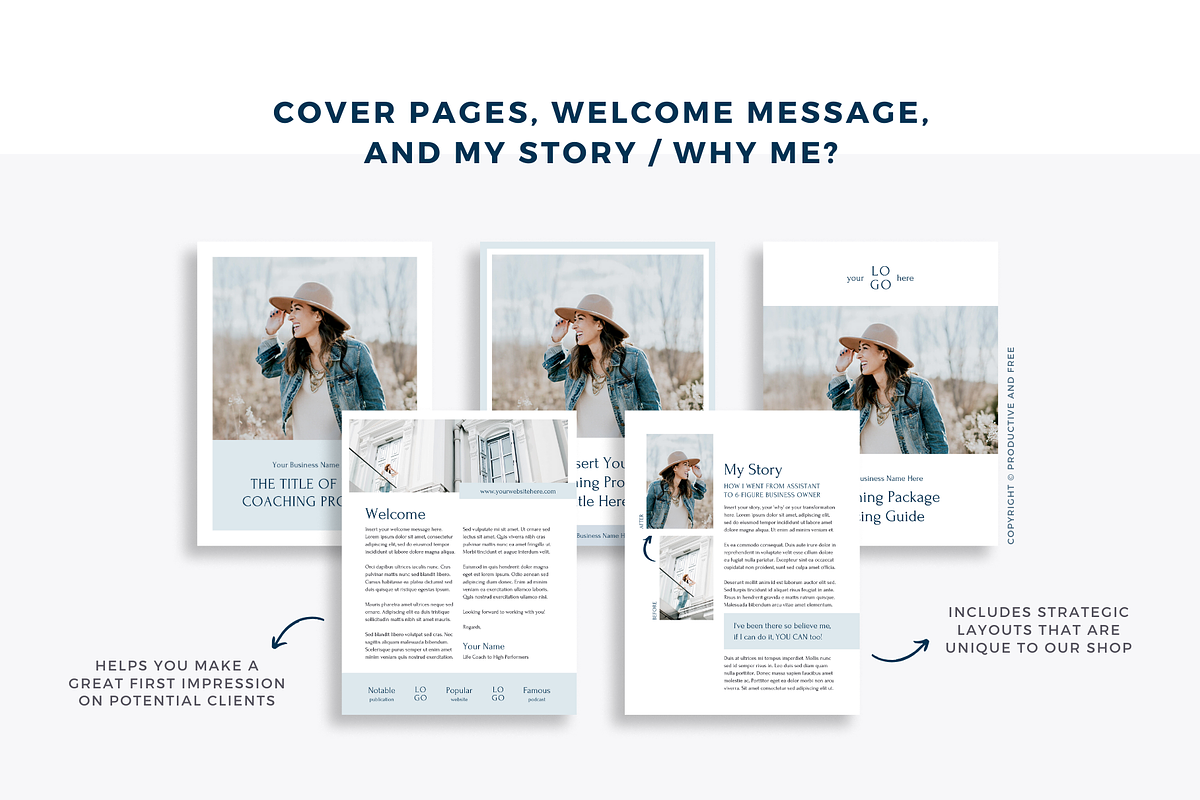 Coaching Client Template Bundle, a Magazine Template by ProductiveandFree (Photo 6 of 23)