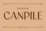 Canpile – Modern Font, a Sans Serif Font by Craft Supply Co. (Thumbnail 1 of 8)