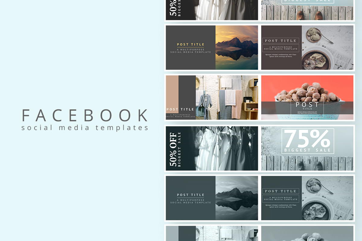 Facebook Templates, a Social Media Template by pmvch (Photo 1 of 2)