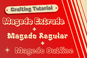 Magedo 3D, a Handwritten Font by Craft Supply Co. (Thumbnail 2 of 8)