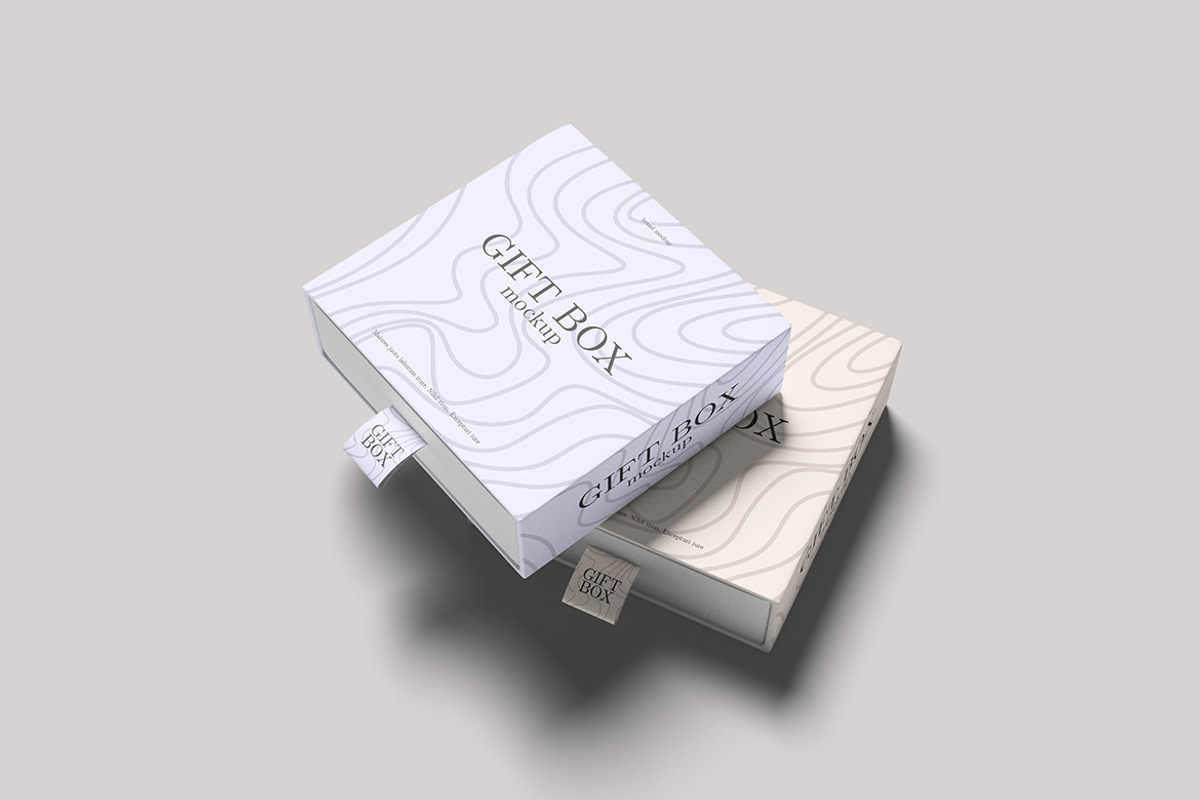 Clean Gift Box Mockup, a Packaging Mockup by My Code Std (Photo 4 of 5)