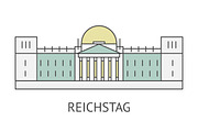 Famous Germany travel landmarks, an Object Graphic by flatart (Thumbnail 2 of 4)