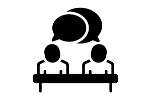 Talking speaking solid icon, a Solid Icon by Creative priyanka