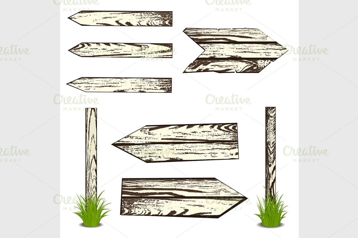 Set of wooden planks, a Background Graphic by IllustrationArtShop