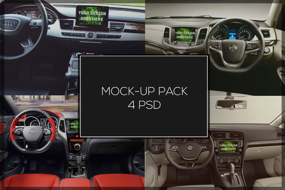 Car Navigation Tablet Mock-up Pack#3, an iPad Mockup by vraiana (Photo 1 of 5)
