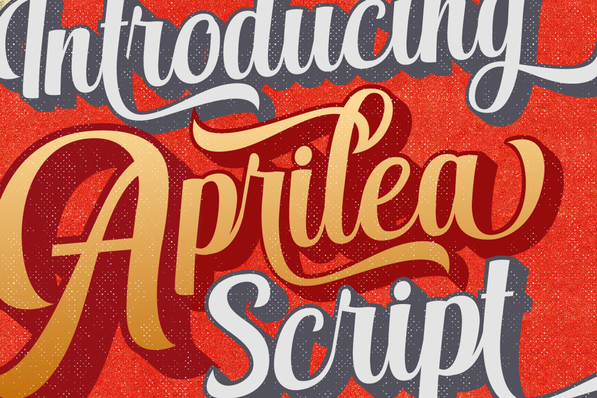 Aprilea Script, a Script Font by Debut Studio (Photo 1 of 8)
