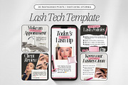 Lash Tech Instagram Templates, a Social Media Template by ZenSocialDesigns (Thumbnail 1 of 9)