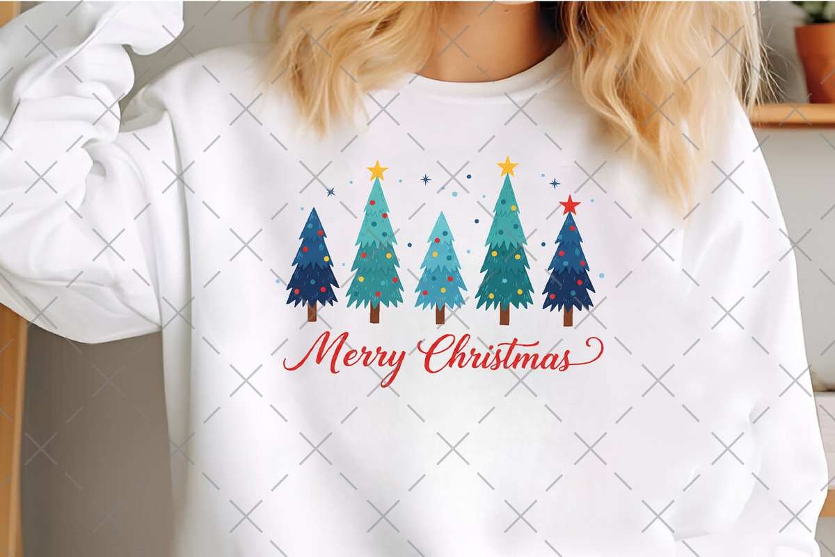 Vintage Christmas Tree PNG, an Illustration by Craft Nest (Photo 5 of 6)