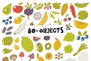 Fruit and vegetables alphabet, a Wallpaper Graphic by Murvin (Thumbnail 3 of 7)