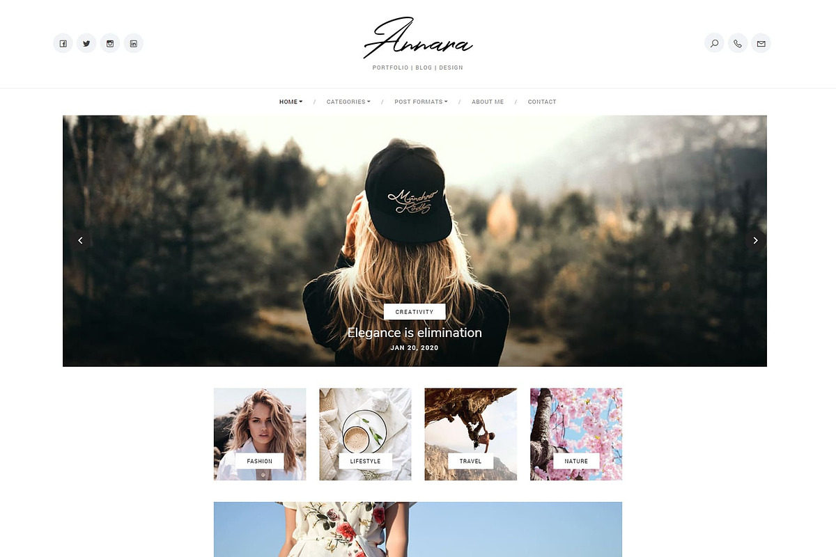 Anara - Personal Blog, a Bootstrap Template by aliarslan (Photo 5 of 8)