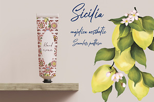 Sicilia. Majolica Aesthetic.