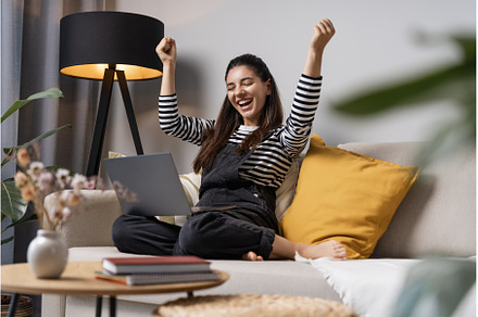 Positive emotions good news, a School & Education Photo by AD Stock Images