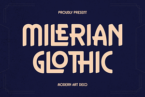 Milerian Glothic Modern Art Deco