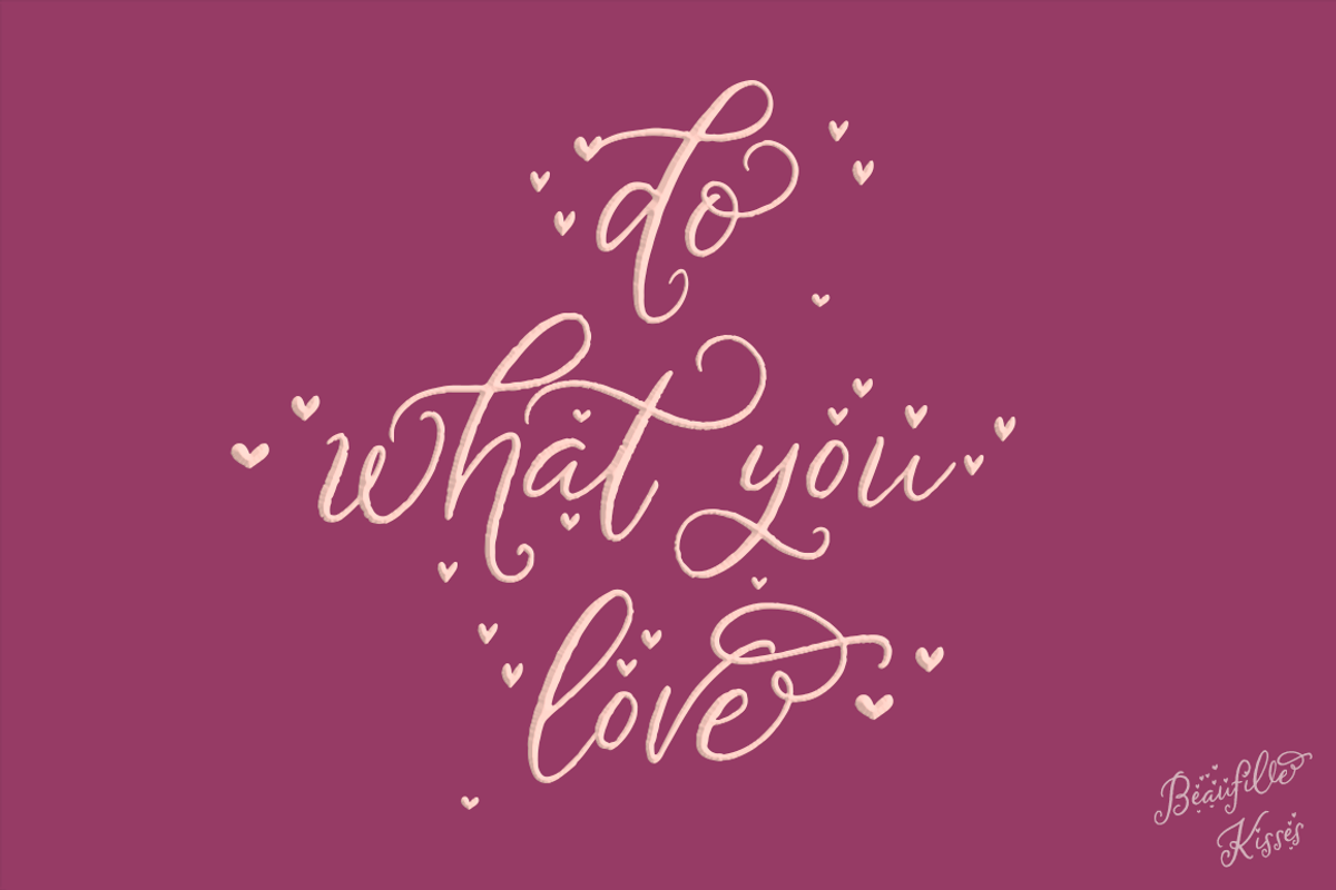 Beaufille Kisses, a Script Font by KLUGE+CO (Photo 7 of 10)