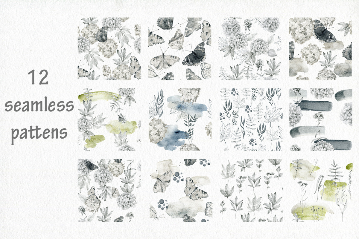 Butterflies and floral collection., an Illustration by TaPilipa (Photo 10 of 13)