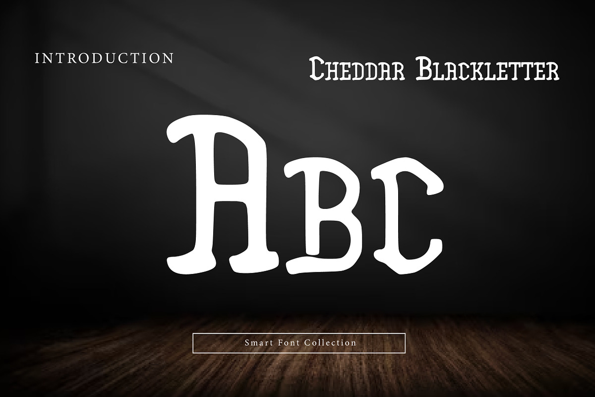 Cheddar Blackletter, a Blackletter Font by Wow Magic (Photo 2 of 3)