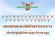 Beautiful Spring Flowers Monogram, a Handwritten Font by Yoga Letter (Thumbnail 6 of 6)