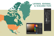 North America Maps Collection, a Graphic by Ben Buysse (Thumbnail 3 of 8)