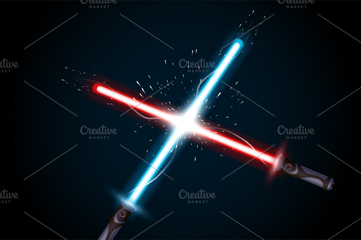 light saber in a fight, a Technology Illustration by IfH (Photo 1 of 2)
