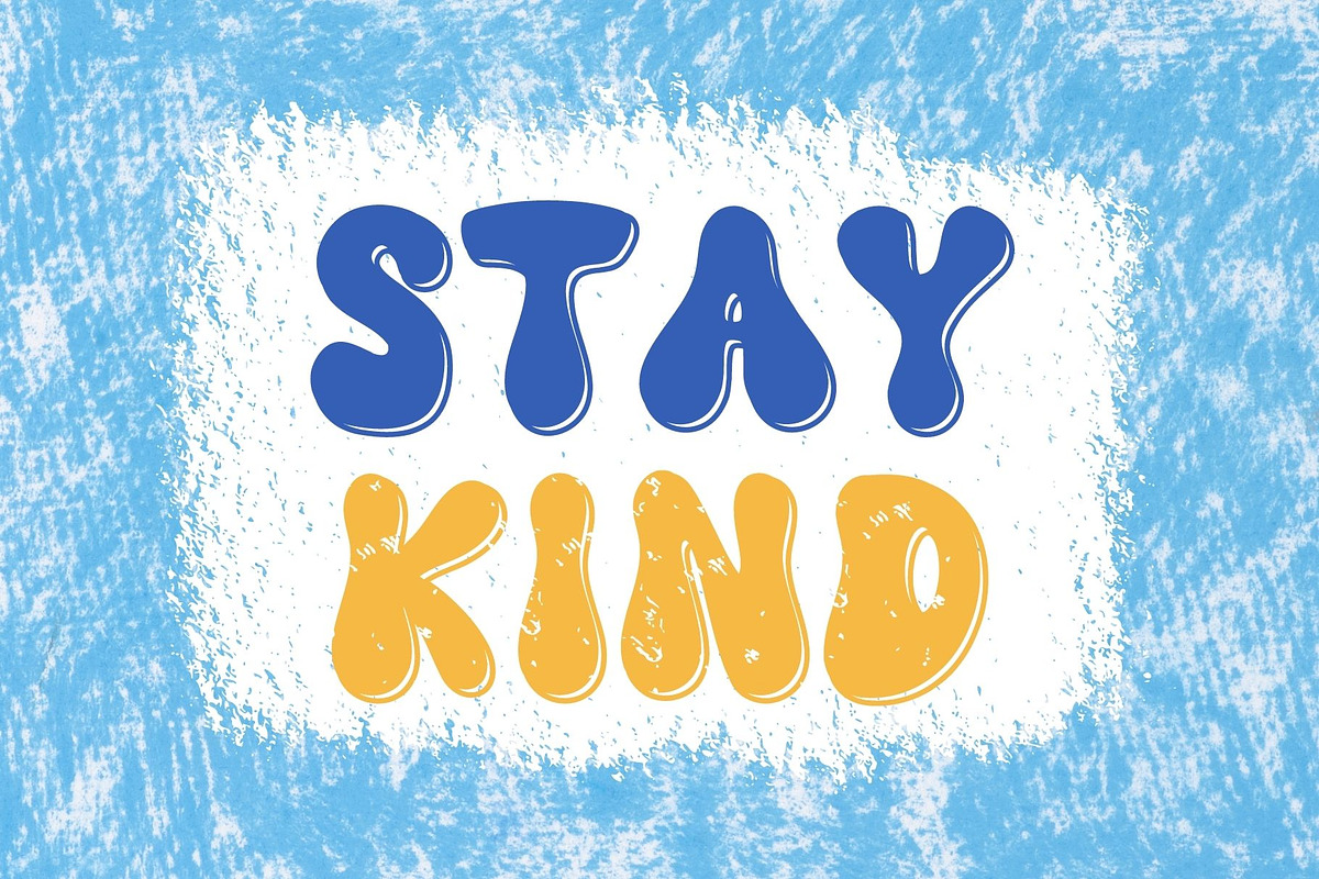 Retro Rainbow is a Retro Groovy font, a Handwritten Font by Brown Cupple (Photo 7 of 10)