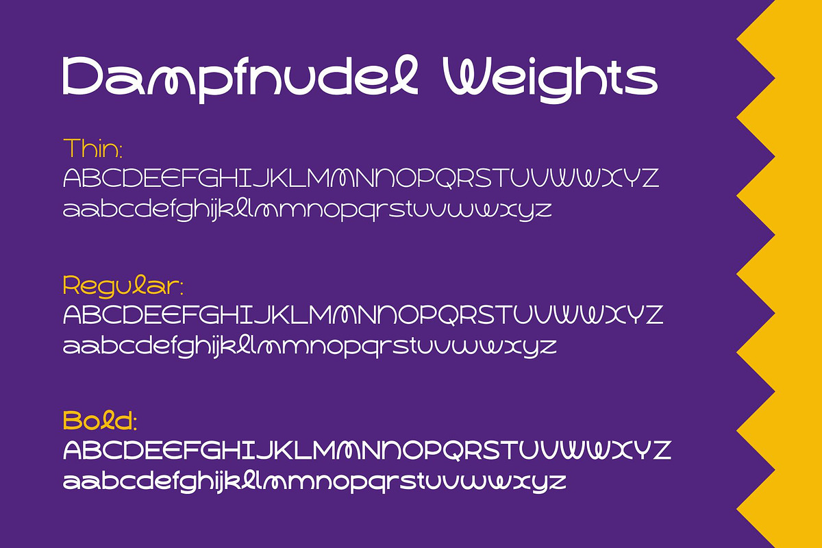 Dampfnudel, a Sans Serif Font by takoliko (Photo 9 of 13)