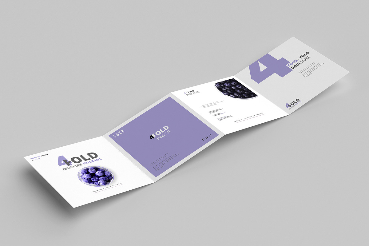 Square Brochure Mockups - Four Fold, a Print Template by pmvch (Photo 3 of 11)