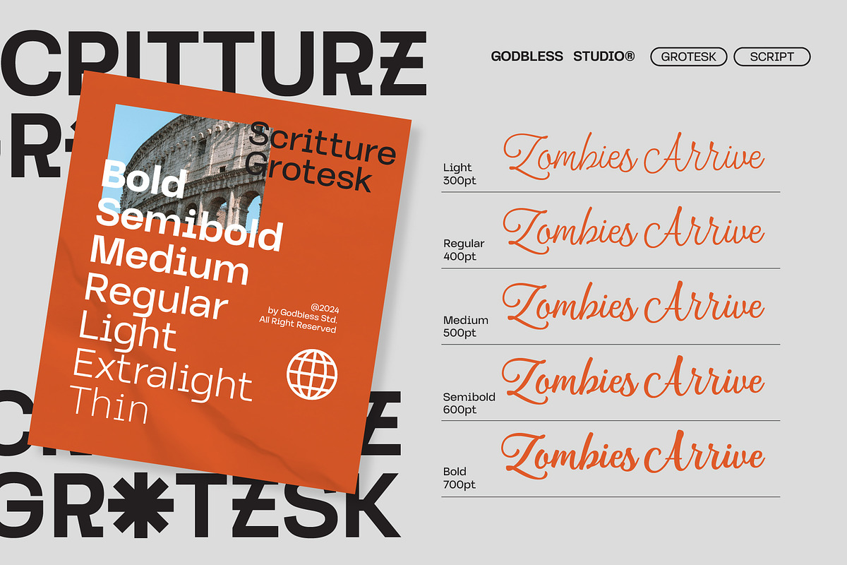 Scritture Grotesk, a Sans Serif Font by Godbless Studio (Photo 9 of 14)
