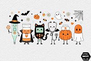 Spooky Nurse Halloween PNG, a Seasonal Illustration by DreamCafeArt (Thumbnail 1 of 7)