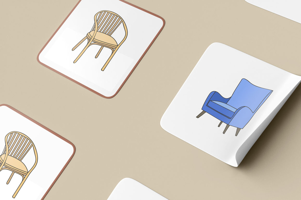 Furniture doodle illustrations set, an Outline Icon by Gulnarart (Photo 5 of 8)