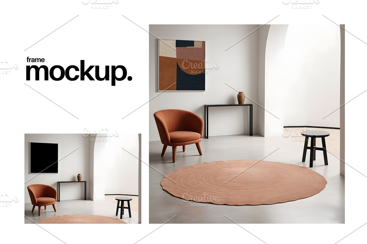 Frame Mockup #602, White Portrait, a Print Template by Kzara Visual Concepts