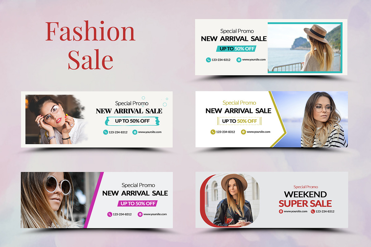 10 Fashion Facebook Cover, a Social Media Template by Nisha Droch