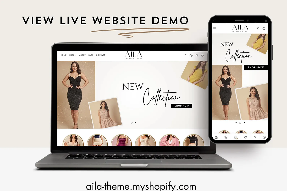 Aila Shopify Theme, Fashion Boutique, a Templates & Theme by Elite Luster (Photo 2 of 3)