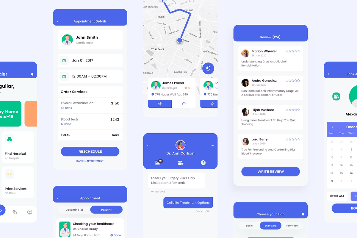 Healer 2 Patient Mobile UI KIT, an App Template by No.13 (Photo 3 of 7)