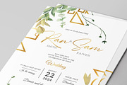 Geometric Wedding Invitation Set, an Invitation Template by Aarley Kaiven (Thumbnail 2 of 4)