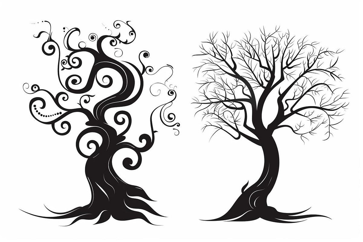 Tree Laser Cut Bundle | Decorative T, a Graphic by BIPLOB EXPERT (Photo 3 of 11)